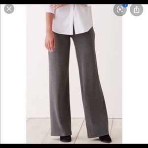 J.Jill dark gray mid rise wide legs pants 6 P